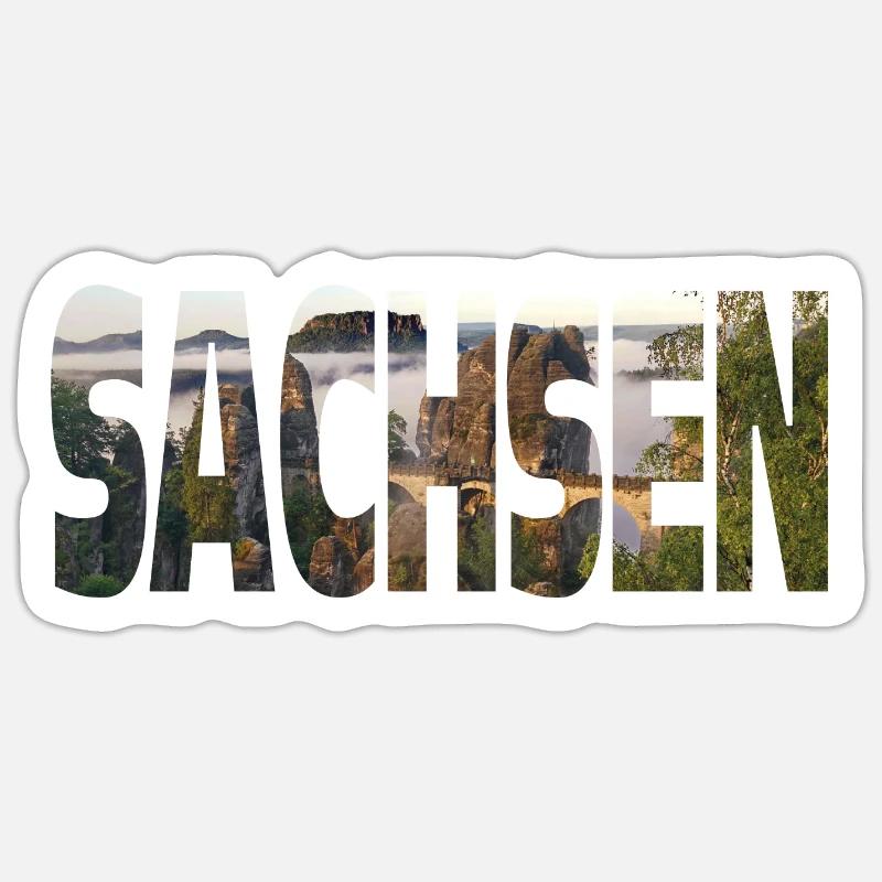Sachsen Sticker Größe S (10 x 10 cm)