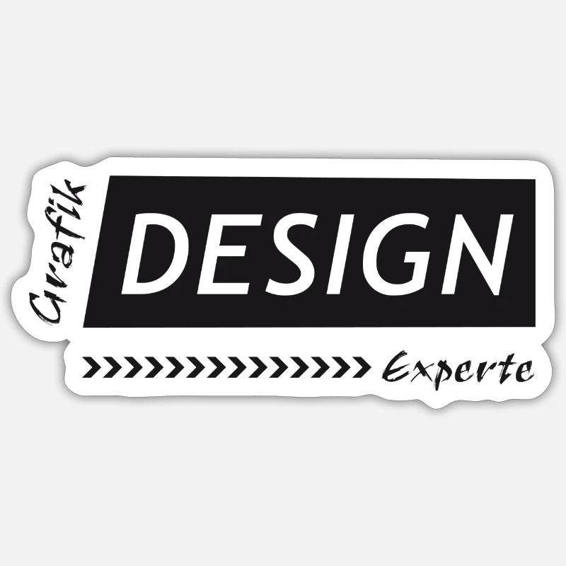 Grafik Design Experte Sticker Größe S (10 x 10 cm)