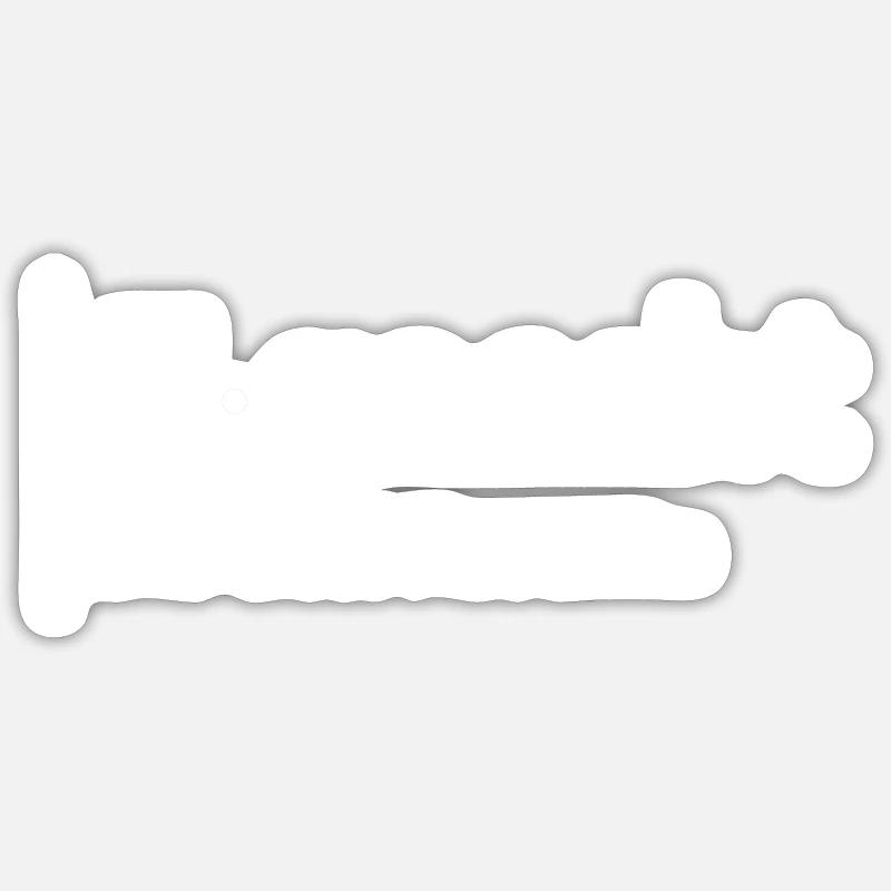 Egascht - Die erste Heuernte - Sticker Größe S (10 x 10 cm) - Mattweiß