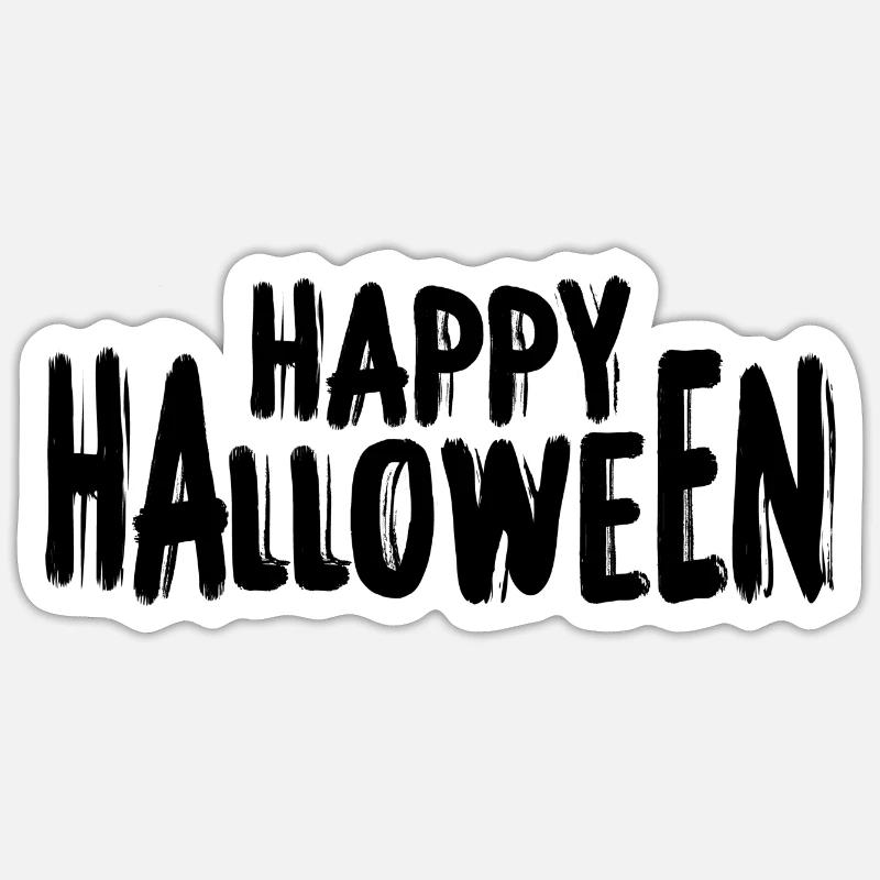 Joyeux halloween - Sticker taille S (10 x 10 cm) - blanc mat