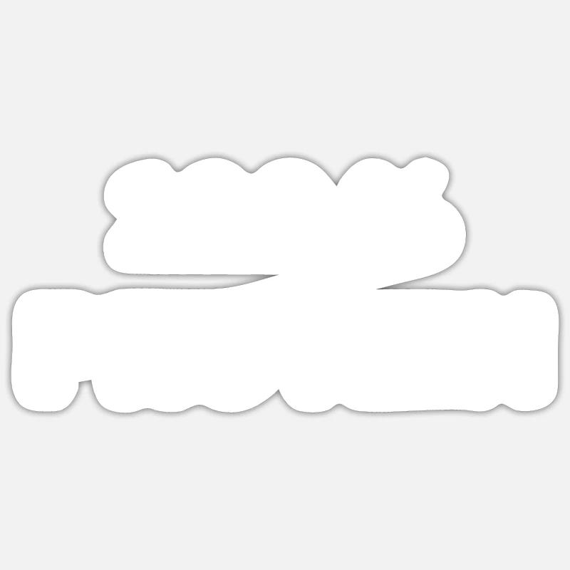 100 % Protein - Sticker Größe S (10 x 10 cm) - Mattweiß