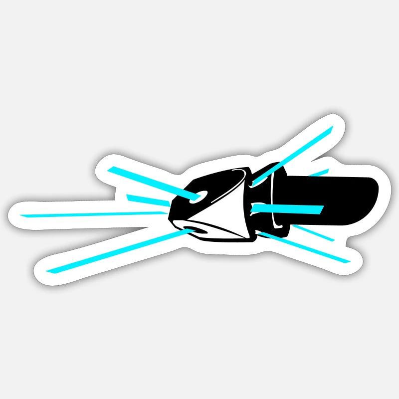 Buse haute pression - Sticker taille S (10 x 10 cm) - blanc mat