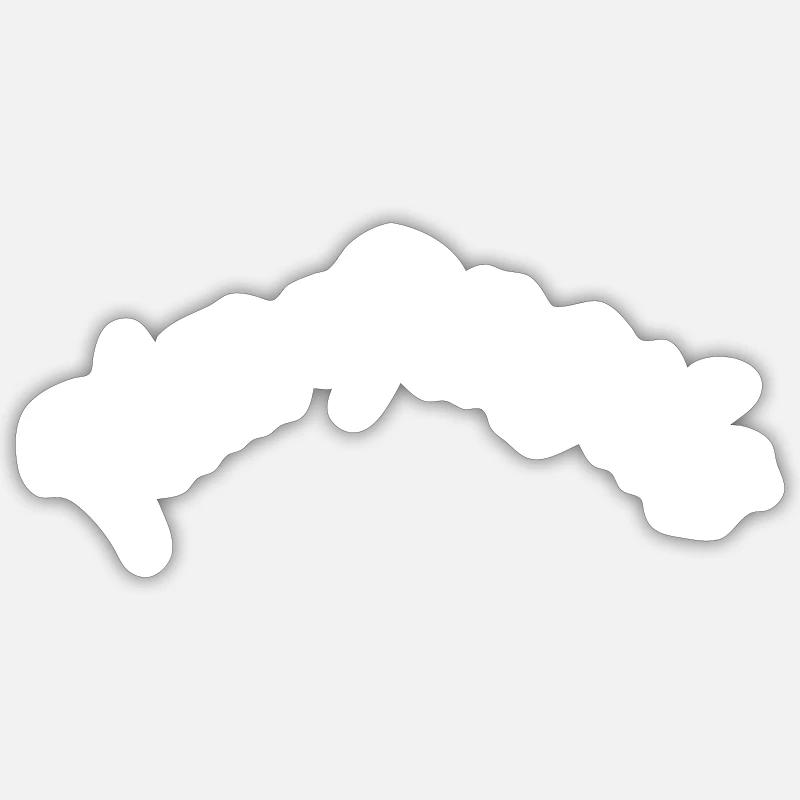Alm Angel elips - Sticker taille S (10 x 10 cm) - blanc mat