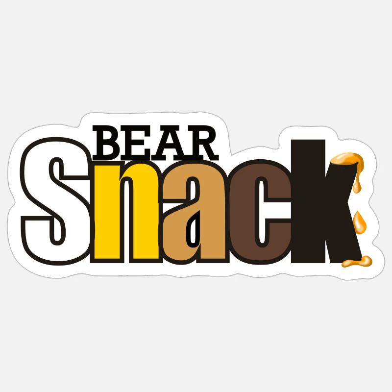 Bear Snack Sticker Größe S (10 x 10 cm)