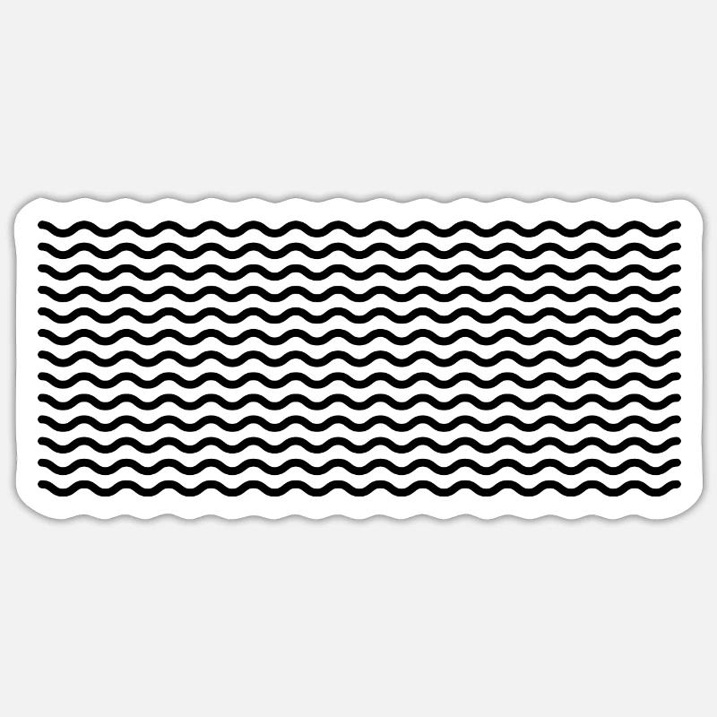 Wave Background Sticker size S (10 x 10 cm)
