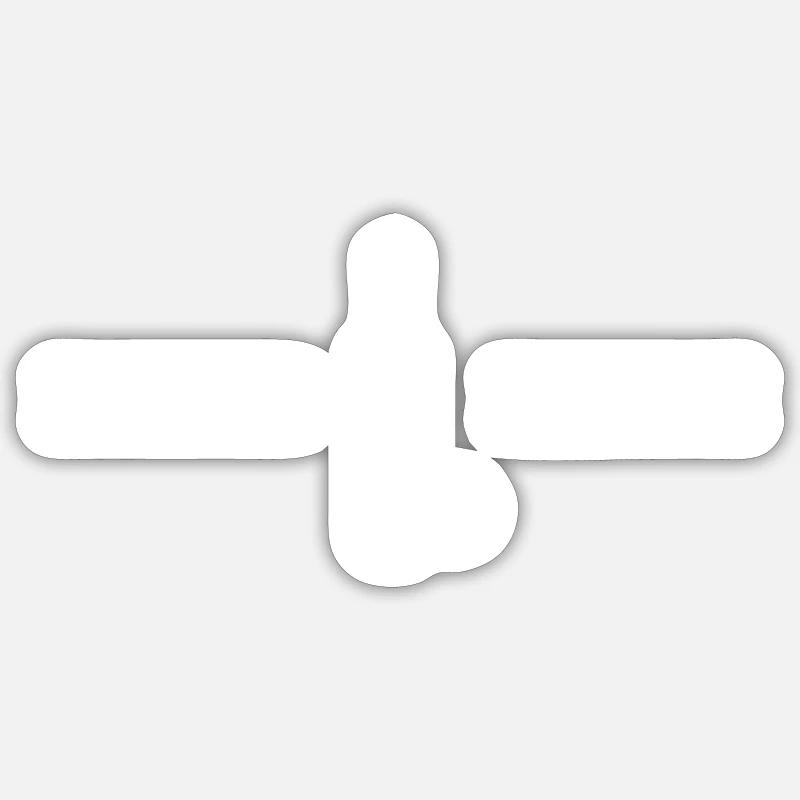 Icône Cricket Line - Sticker taille S (10 x 10 cm) - blanc mat