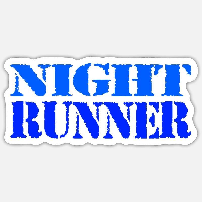Läufer - Sticker Größe S (10 x 10 cm) - Mattweiß