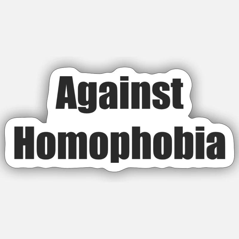 Against Homophobia Sticker size S (10 x 10 cm)
