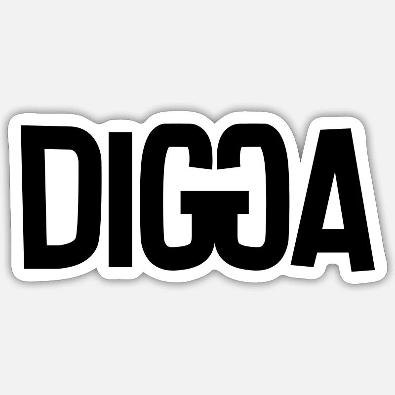 DIGGA Sticker Größe S (10 x 10 cm)