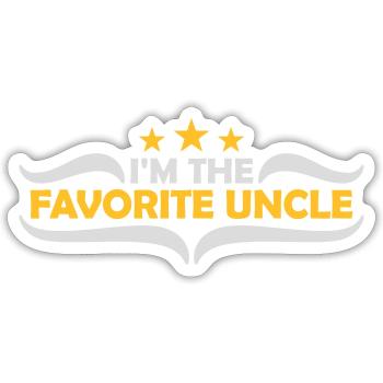 at The Favorite Uncle - Sticker size S (10 x 10 cm) - white matte - Front