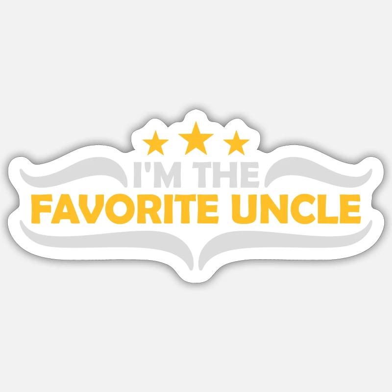 at The Favorite Uncle - Sticker size S (10 x 10 cm) - white matte