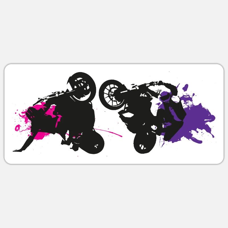 Stunt Styl V3 - Sticker Größe S (10 x 10 cm) - Mattweiß
