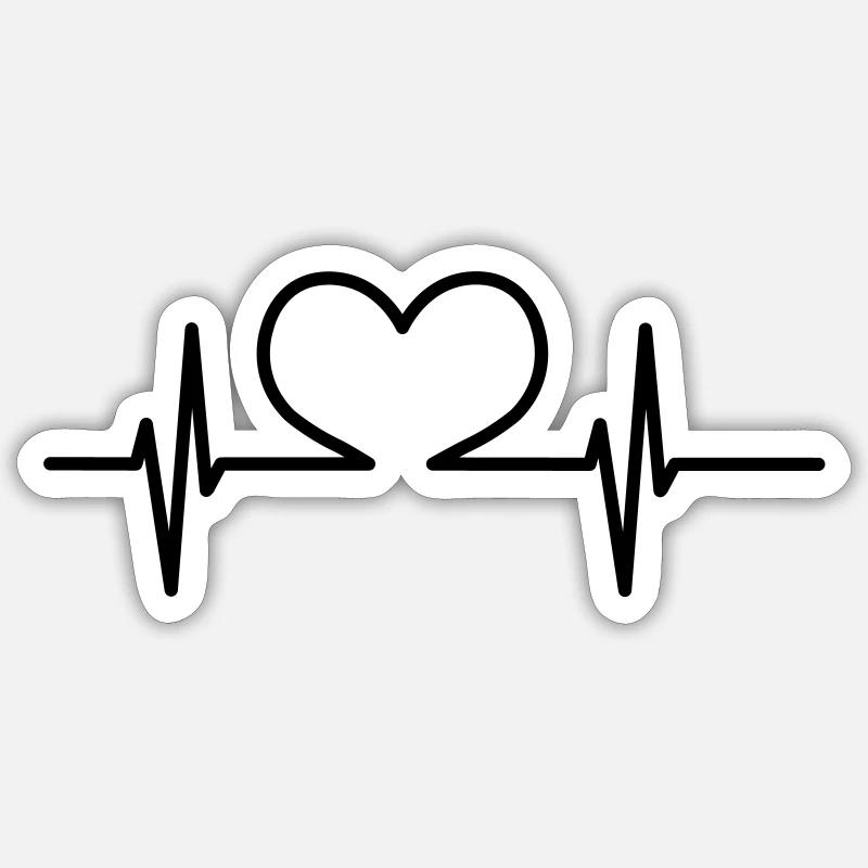 Battement - Sticker taille S (10 x 10 cm) - blanc mat