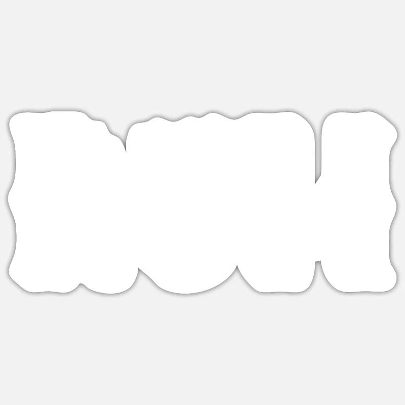 Rhum - Sticker taille S (10 x 10 cm) - blanc mat