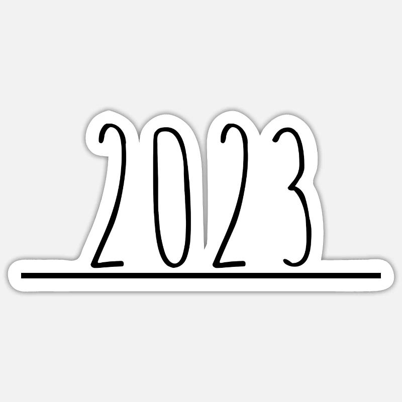 2023 - Sticker size S (10 x 10 cm) - white matte