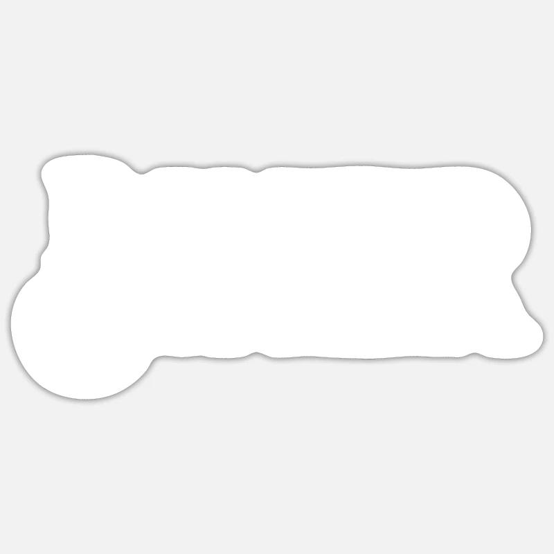 Biker - Sticker size S (10 x 10 cm) - white matte
