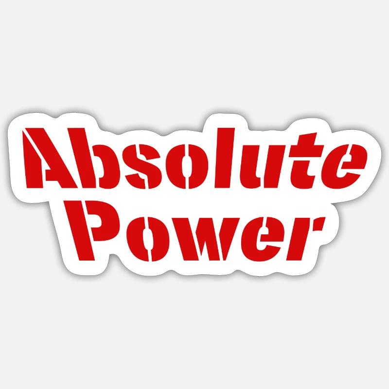 Puissance absolue - Sticker taille S (10 x 10 cm) - blanc mat