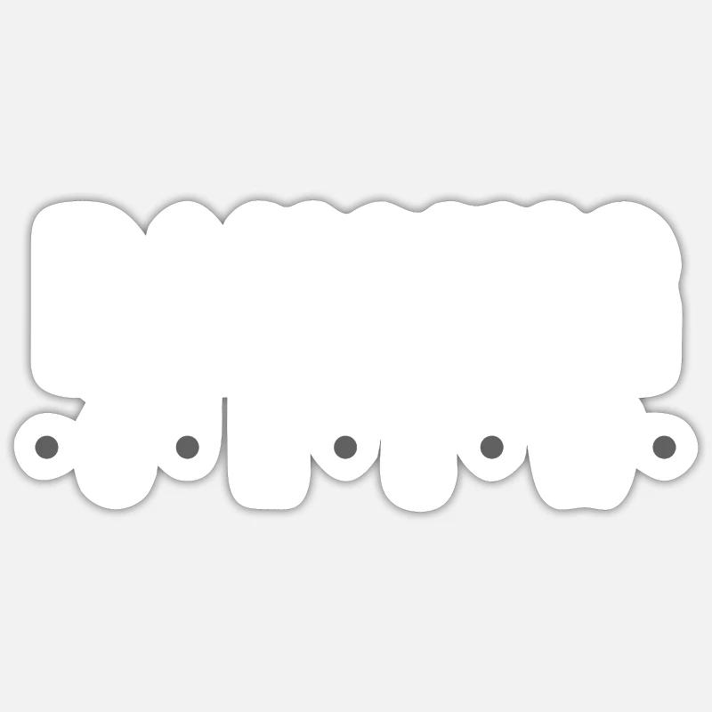 Équipe de danse - Sticker taille S (10 x 10 cm) - blanc mat
