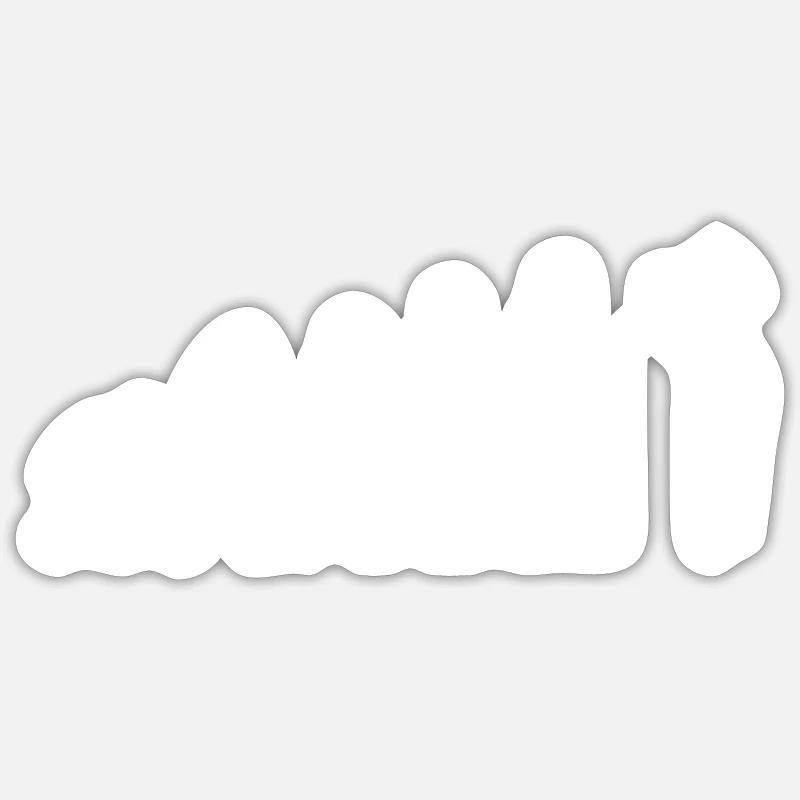 Sport Evolution Golf - Sticker size S (10 x 10 cm) - white matte