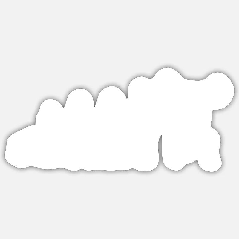 Weightlifting evolution - Sticker size S (10 x 10 cm) - white matte