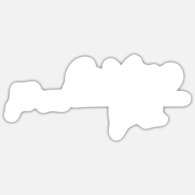 Équation de Newton - Sticker taille S (10 x 10 cm) - blanc mat