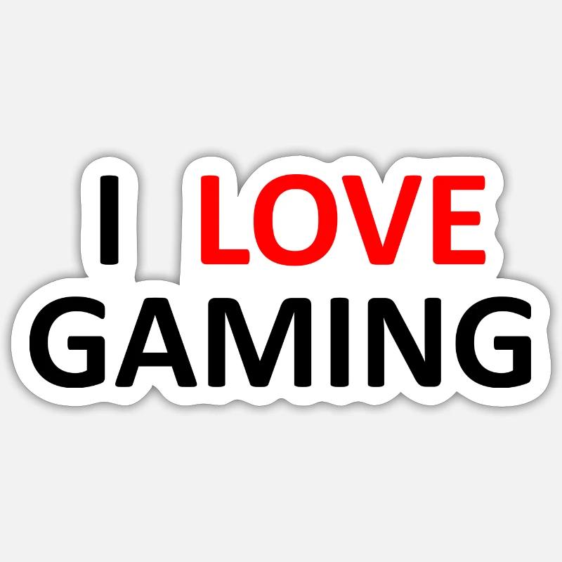 Game Gaming PC - Sticker size S (10 x 10 cm) - white matte