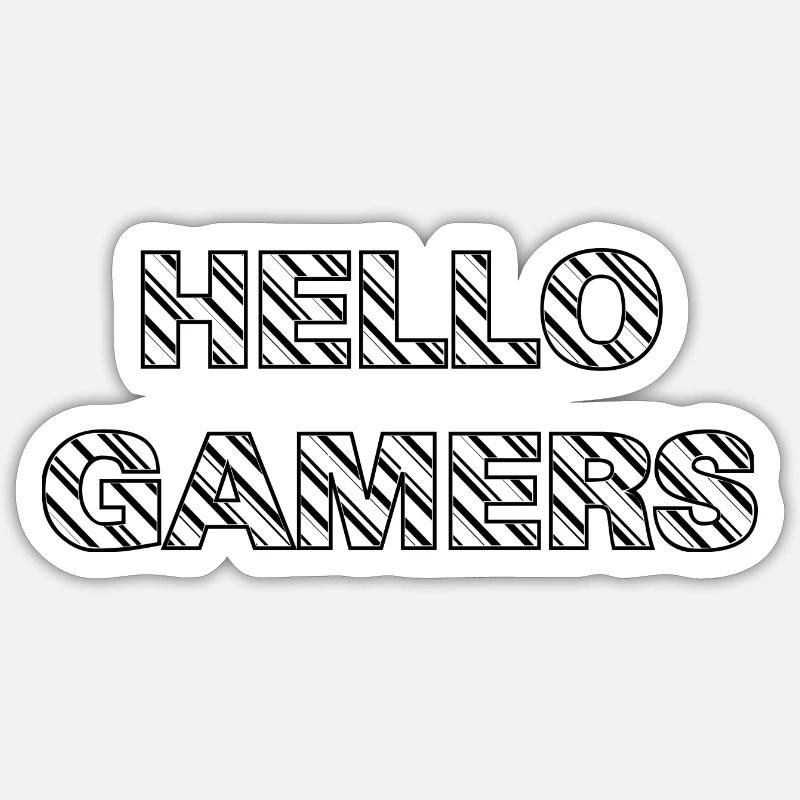 Game Gaming PC - Sticker Größe S (10 x 10 cm) - Mattweiß