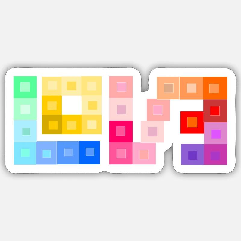 L-O-V-E *** <3 Sticker Größe S (10 x 10 cm)