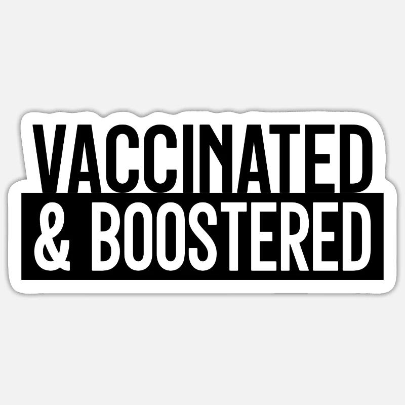#Vaccinated - Sticker size S (10 x 10 cm) - white matte