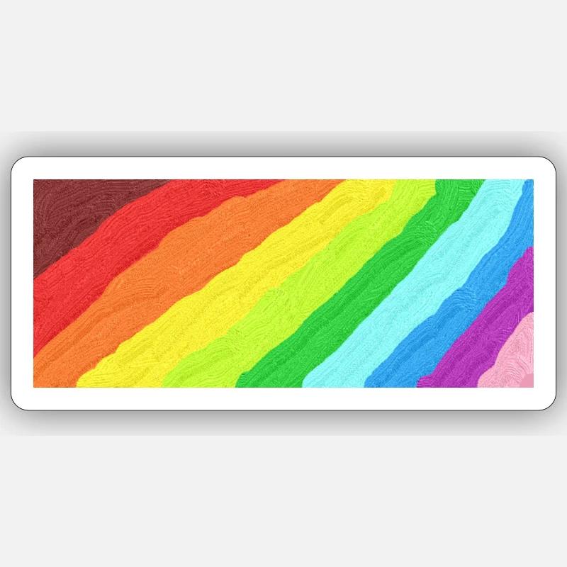 Rainbow - Sticker Größe S (10 x 10 cm) - Mattweiß
