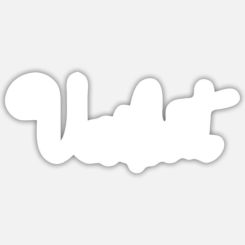 Blanc unique - Sticker taille S (10 x 10 cm) - blanc mat
