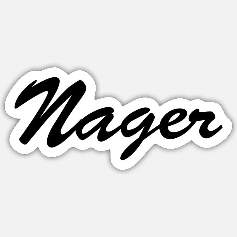 Nager - Sticker Größe S (10 x 10 cm) - Mattweiß