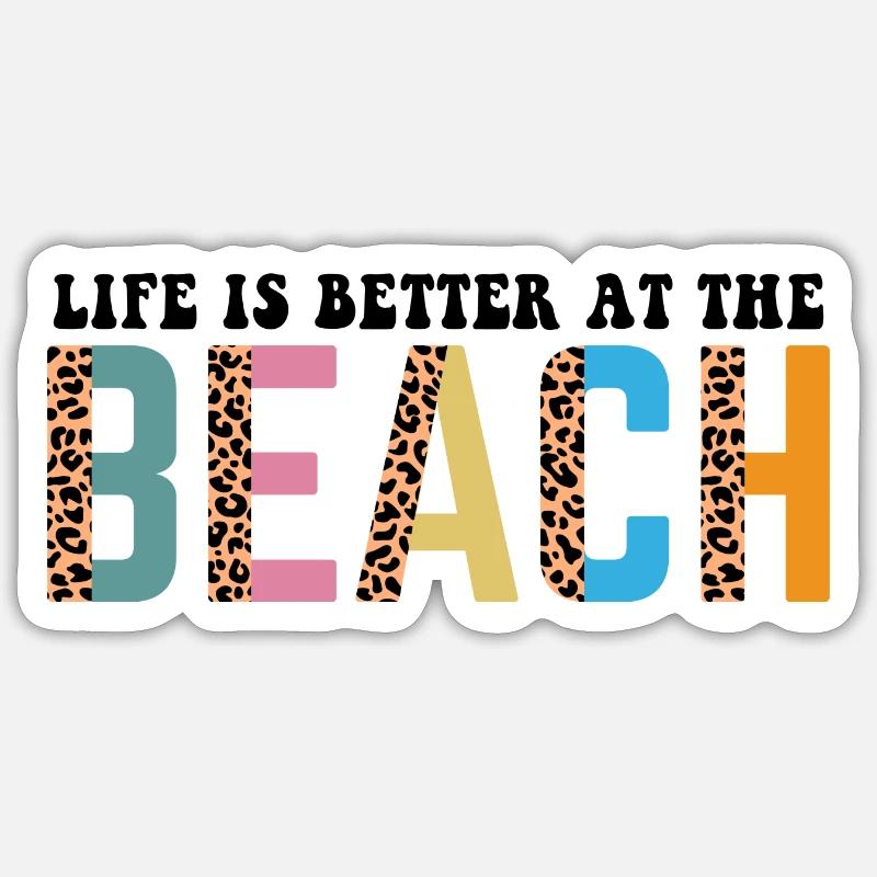 Beach Sticker Größe S (10 x 10 cm)