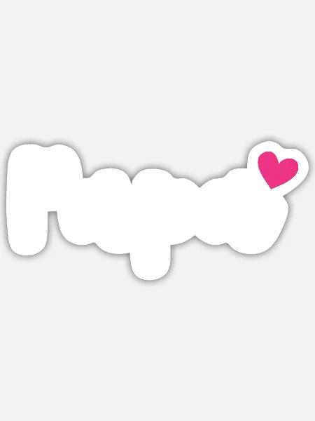 Papa Herz - Geschenkidee - Vatertag Geburtstag - Sticker Größe S (10 x 10 cm) - Mattweiß