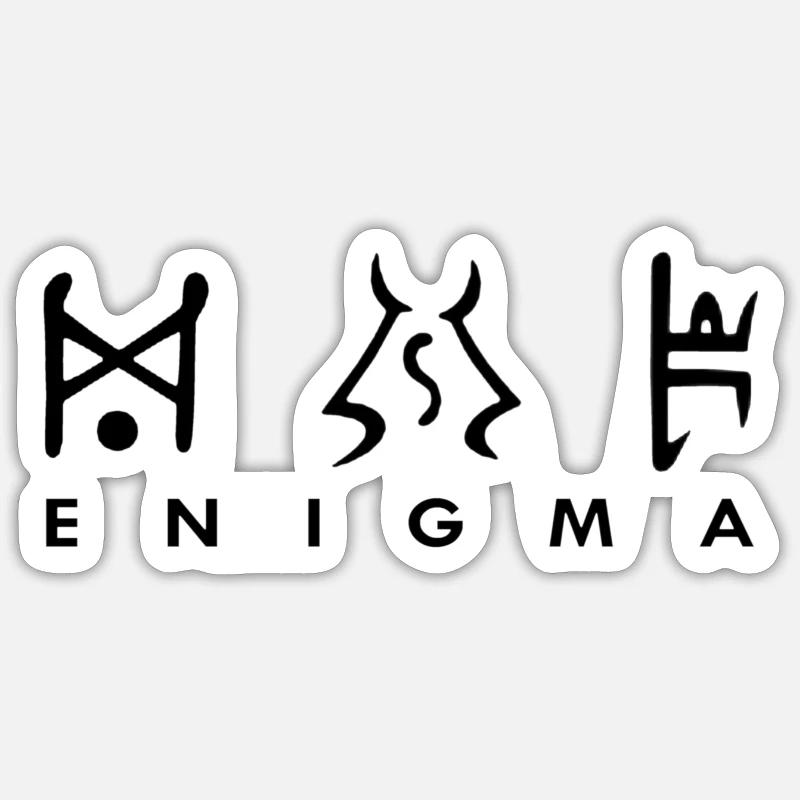 d2r runeword Enigma - Sticker size S (10 x 10 cm) - white matte
