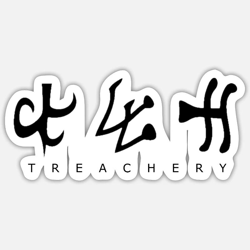D2R Runeword Trahison Sticker taille S (10 x 10 cm)