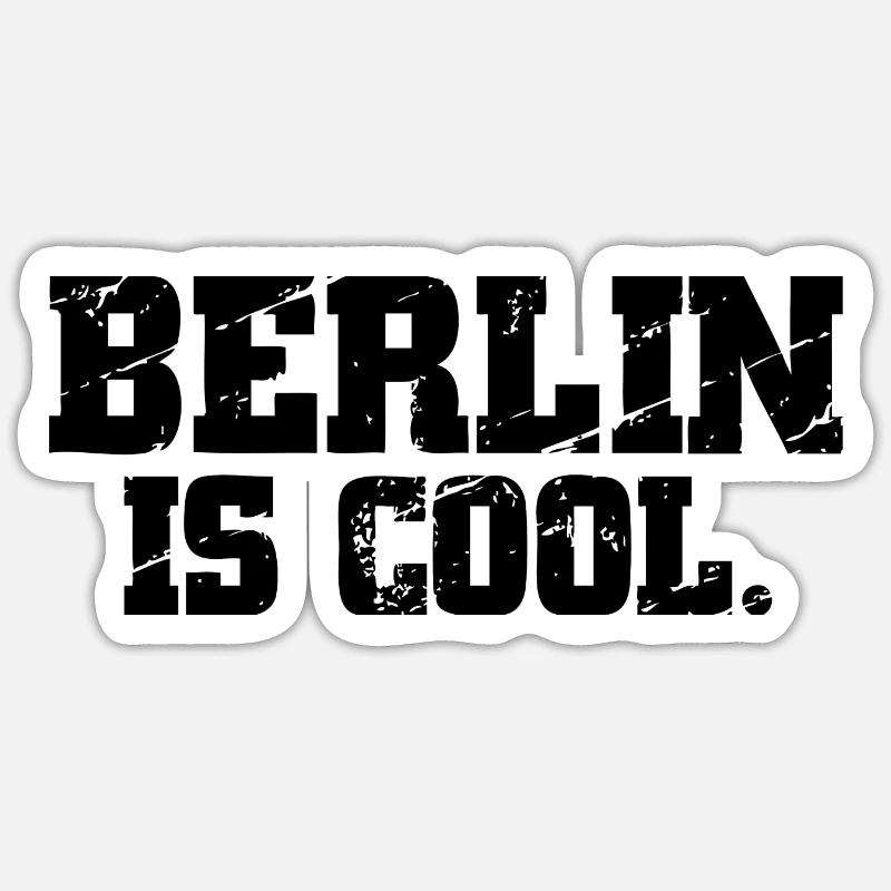 Berlin Sticker size S (10 x 10 cm)