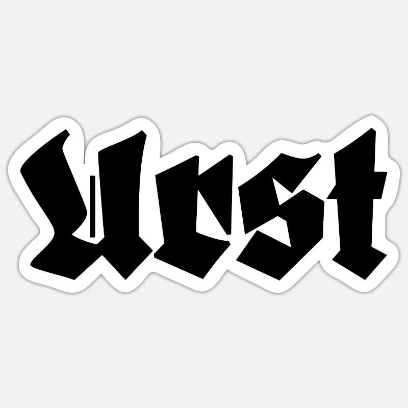 Urst Ostdeutsch Ossi Spruch Sticker Größe S (10 x 10 cm)