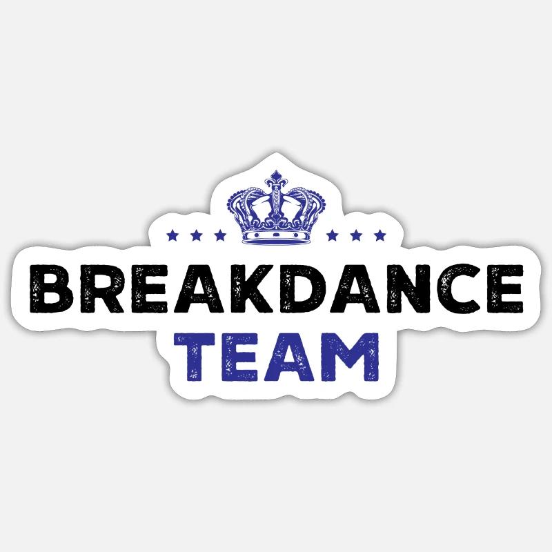 Équipe de breakdance Sticker taille S (10 x 10 cm)