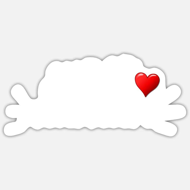 super maman cadeau - Sticker taille S (10 x 10 cm) - blanc mat