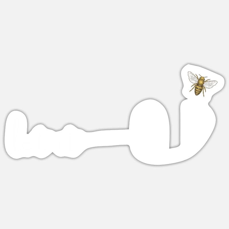 let it bee Sticker Größe S (10 x 10 cm)