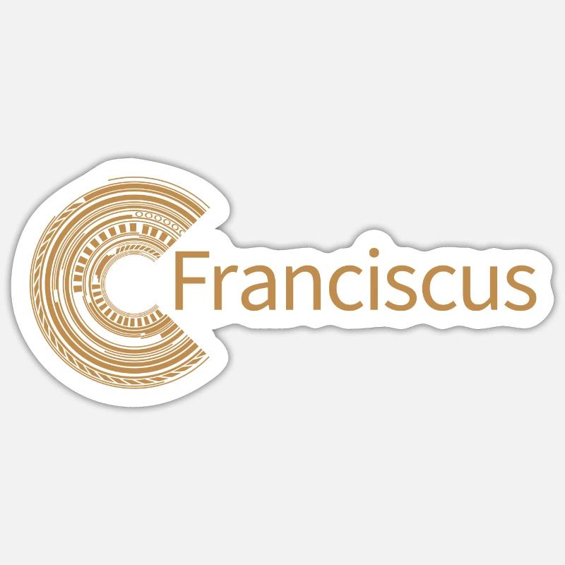 For Franciscus - Sticker size S (10 x 10 cm) - white matte
