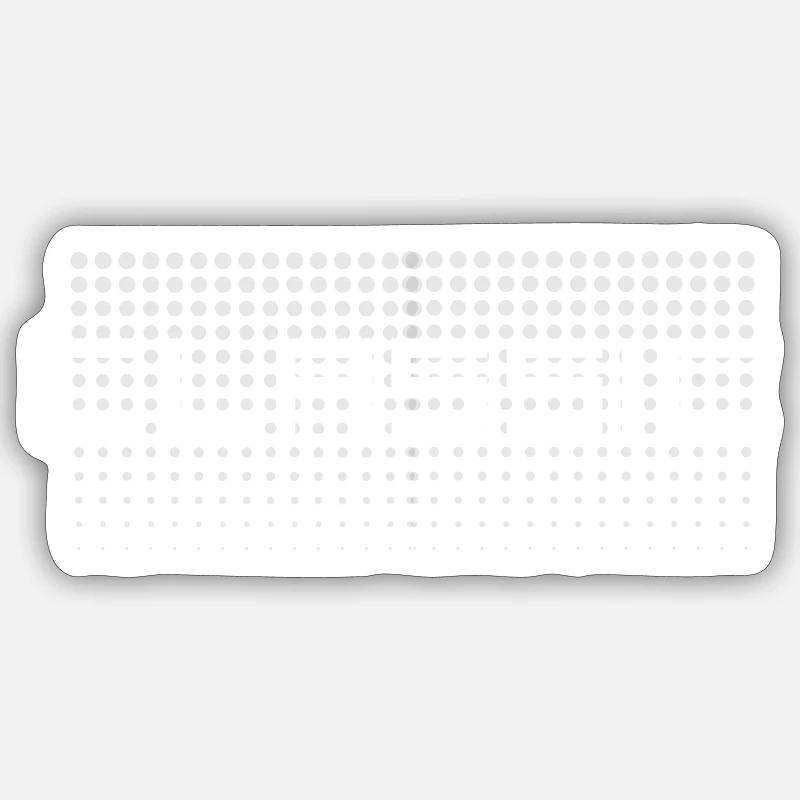 Classic - Sticker Größe S (10 x 10 cm) - Mattweiß