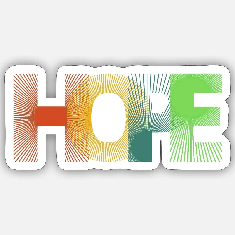 Hope Sticker Größe S (10 x 10 cm)