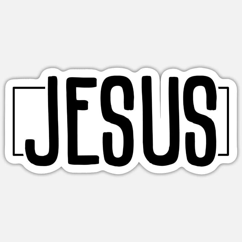 Jesus Sticker Größe S (10 x 10 cm)