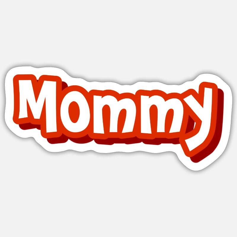 Muttertags Special "Mommy" Sticker Größe S (10 x 10 cm)