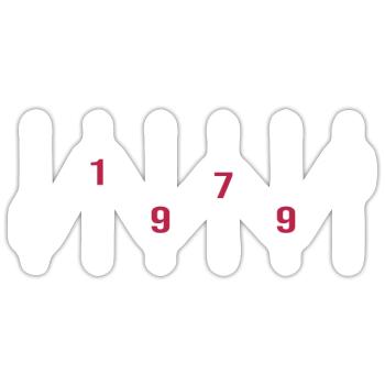 1979 Birthday Disco DJ Anniversary Sound Engineer - Sticker size S (10 x 10 cm) - white matte - Front