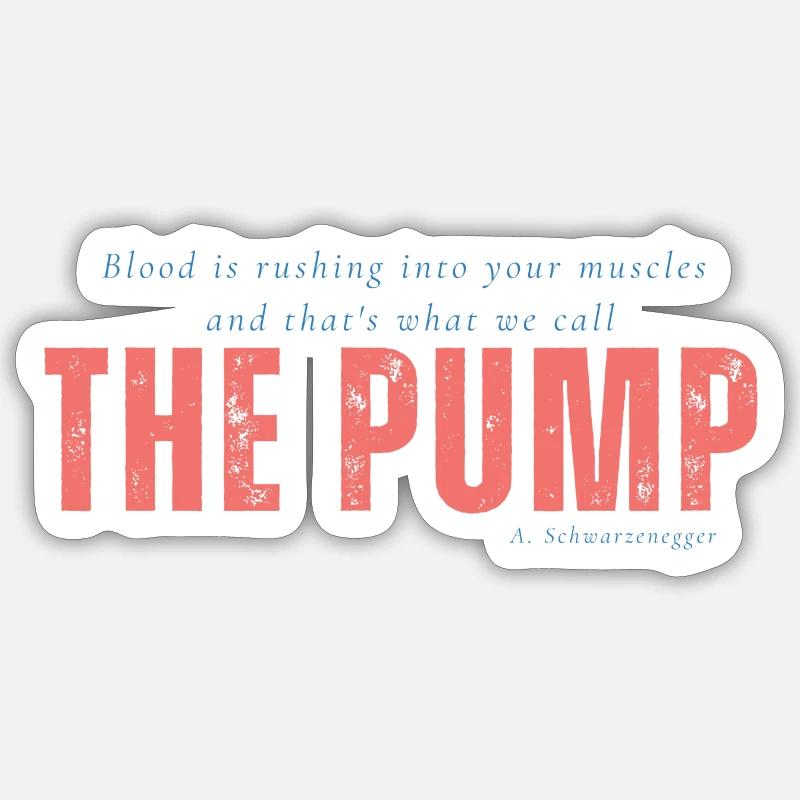 La pompe - Sticker taille S (10 x 10 cm) - blanc mat