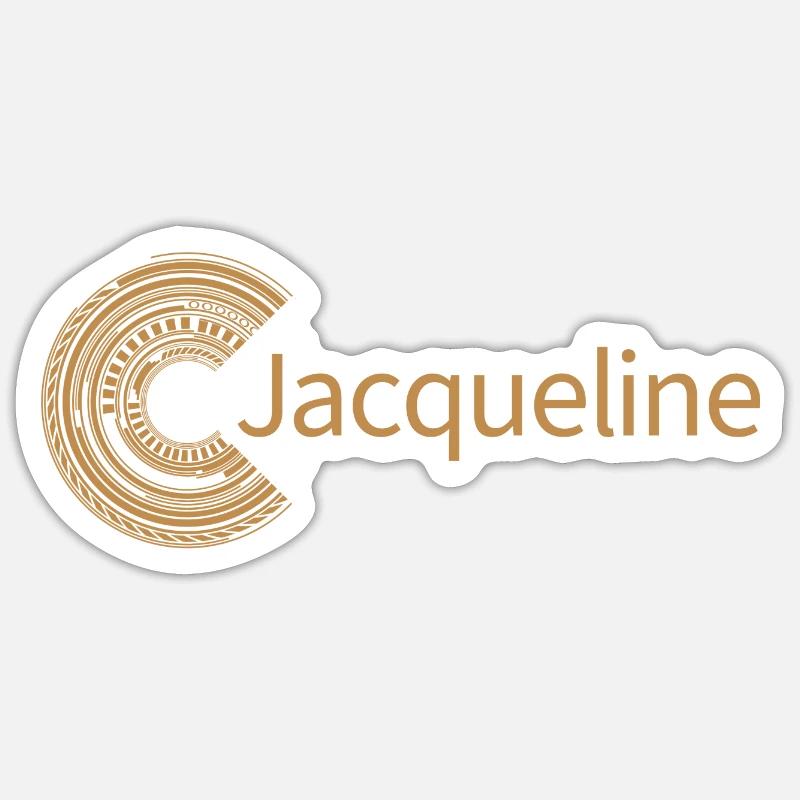 Pour Jacqueline - Sticker taille S (10 x 10 cm) - blanc mat