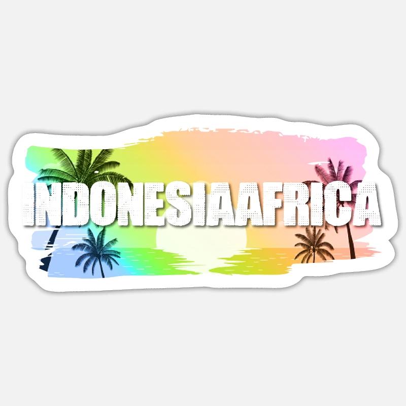 Indonesia - Sticker size S (10 x 10 cm) - white matte